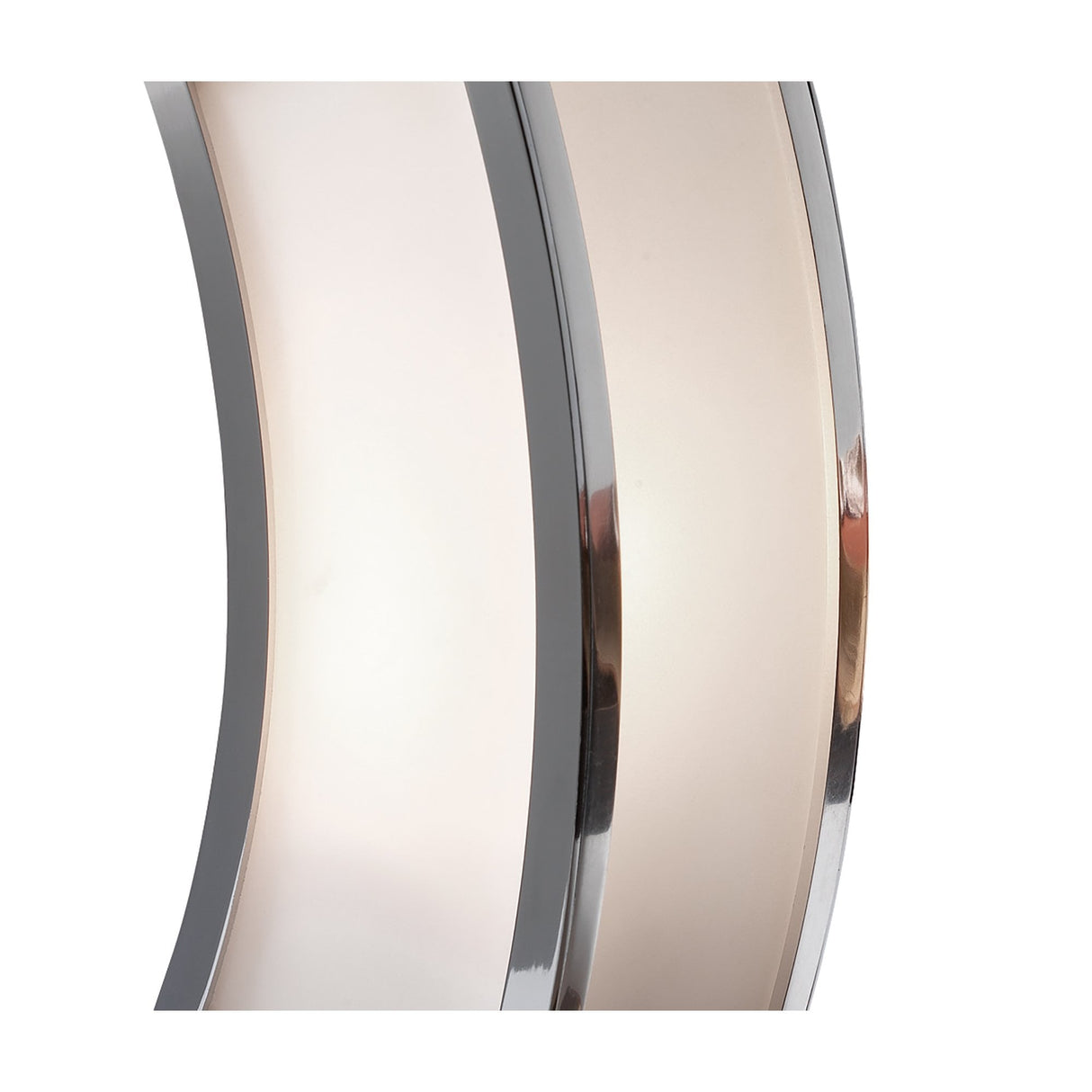 Duna E27 Table Lamp in Polished Chrome and White Acrylic by Santiago Sevillano Sebastia