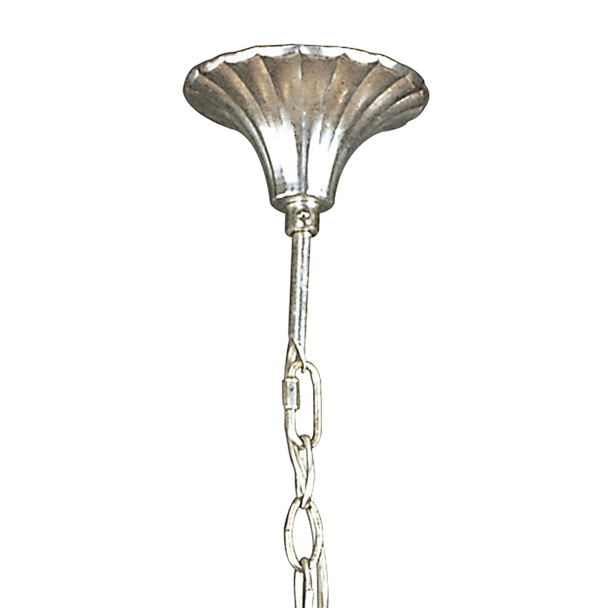 Paola 2-Arm Pendant Light with Cream Shades & Black Glass Accents