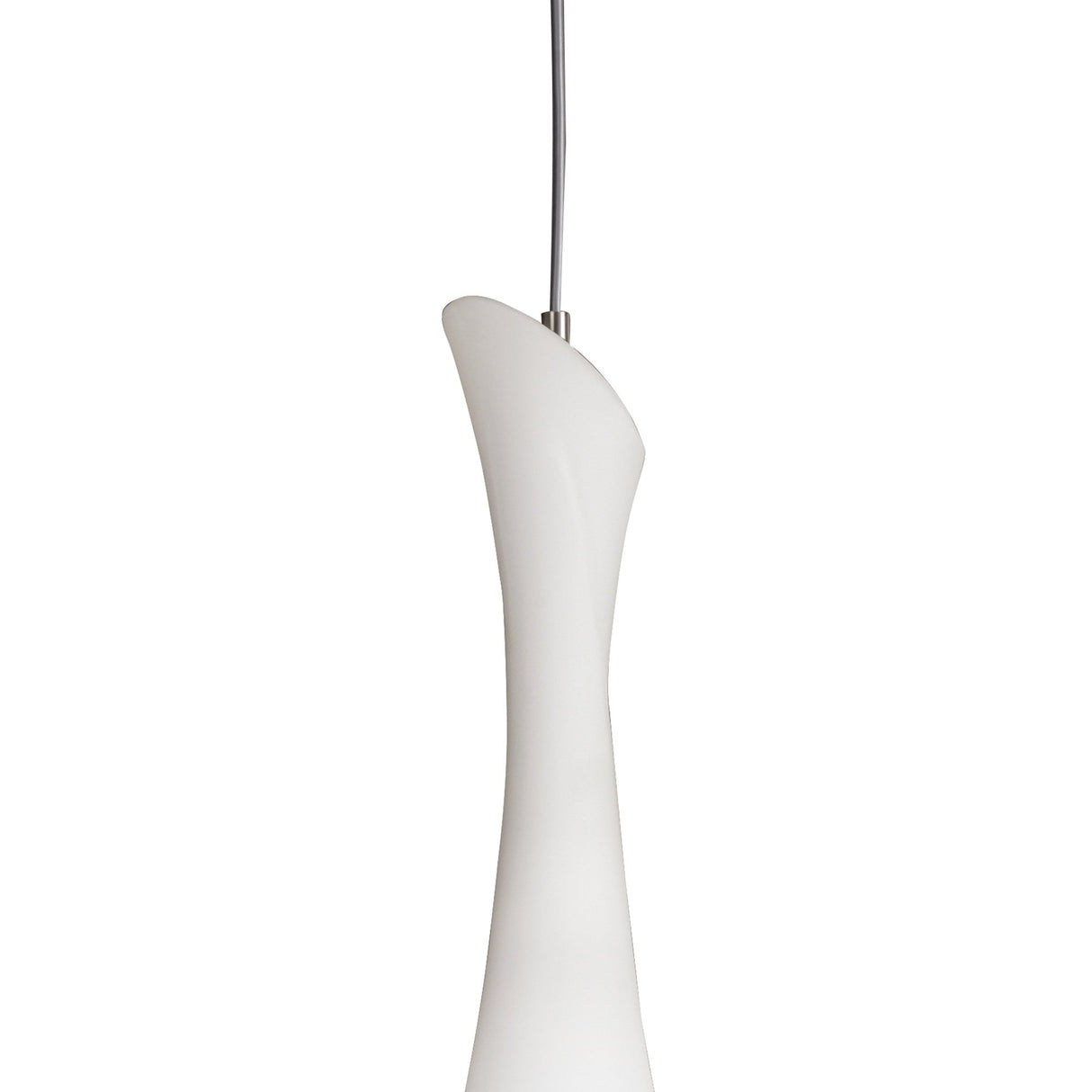 Zack Pendant Light – Modern Satin Nickel Design with Frosted Shade
