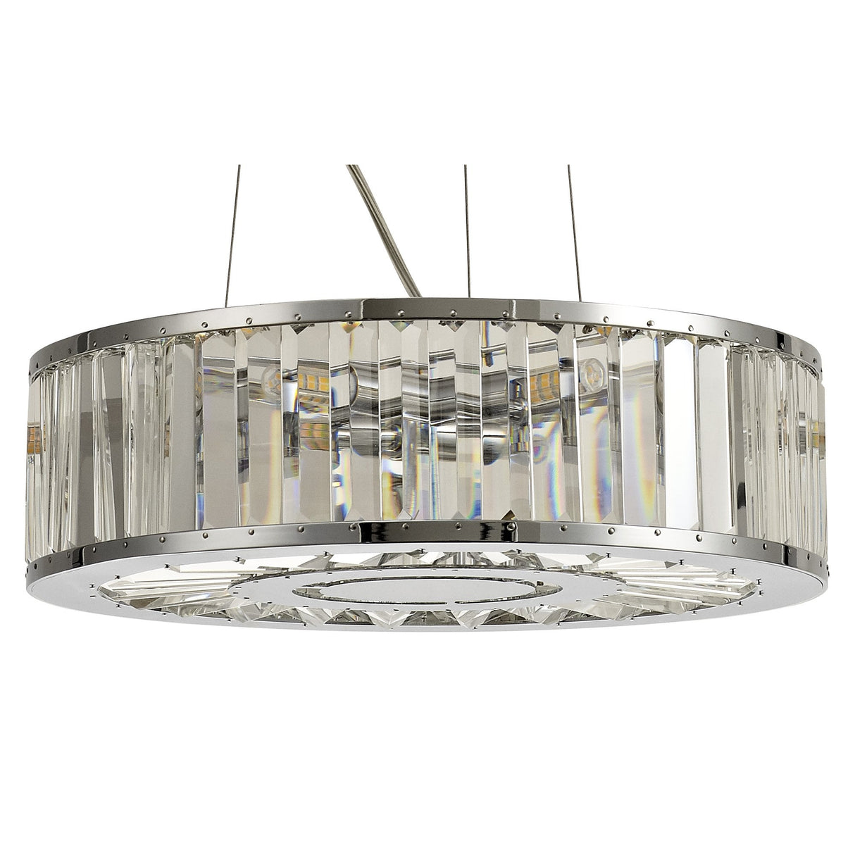 Elegant Torre 5-Light Crystal Pendant in Polished Chrome