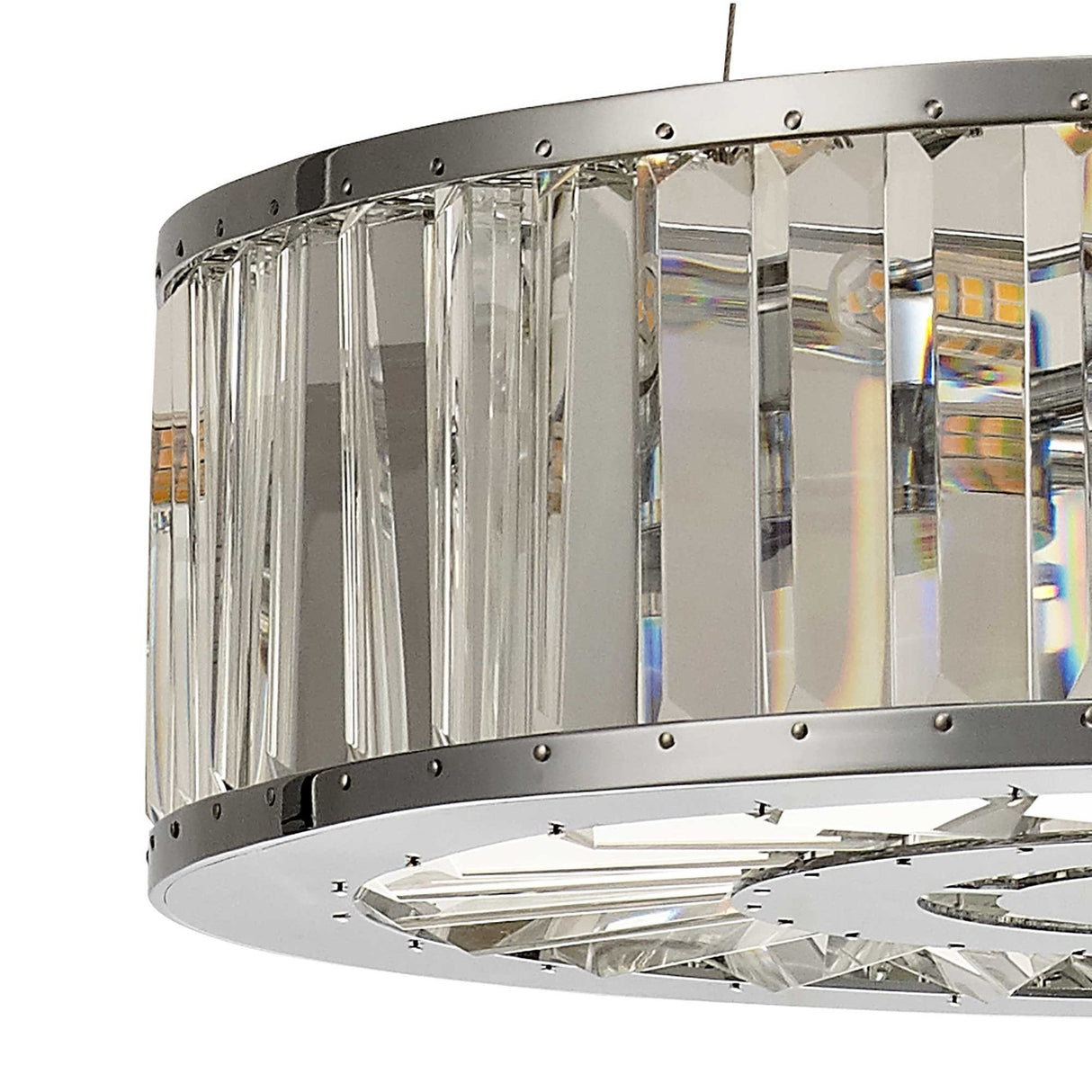 Elegant Torre 5-Light Crystal Pendant in Polished Chrome