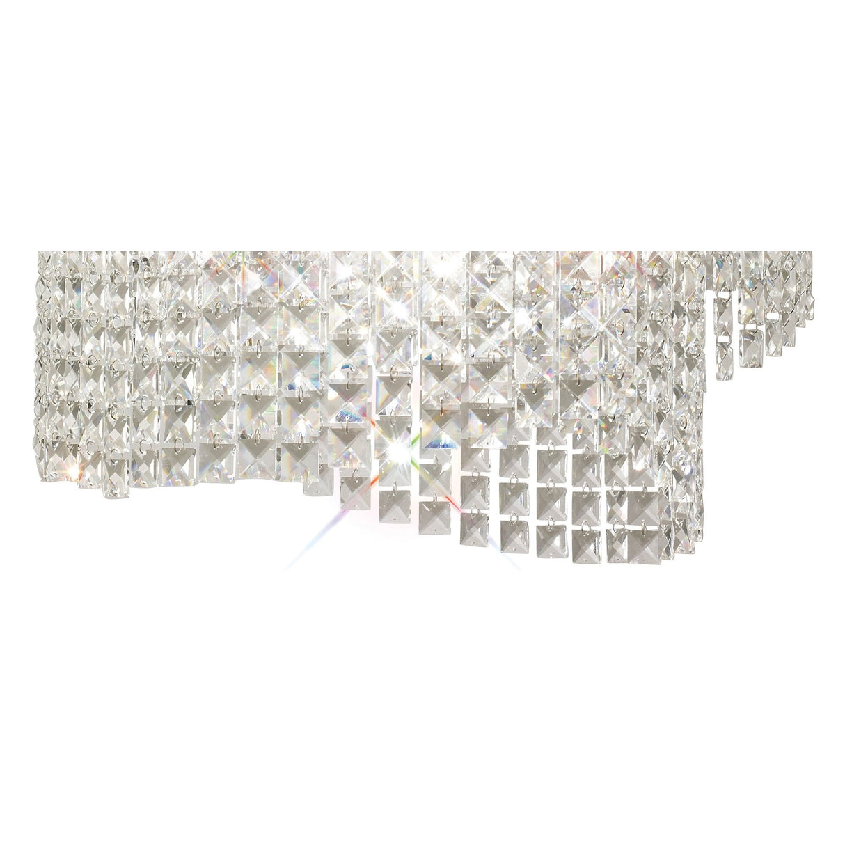 Cortina Adjustable 8-Light Pendant with Antique Brass Finish and Crystal Accents