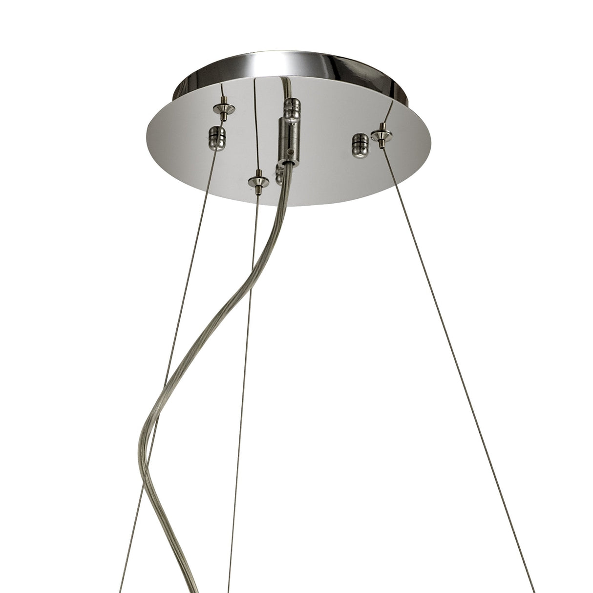 Torre Crystal Halo 10-Light Pendant in Polished Chrome