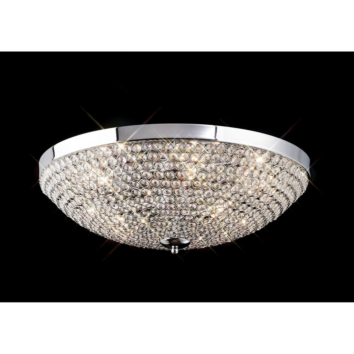 Ava 6-Light Crystal Chandelier in Polished Chrome Finish