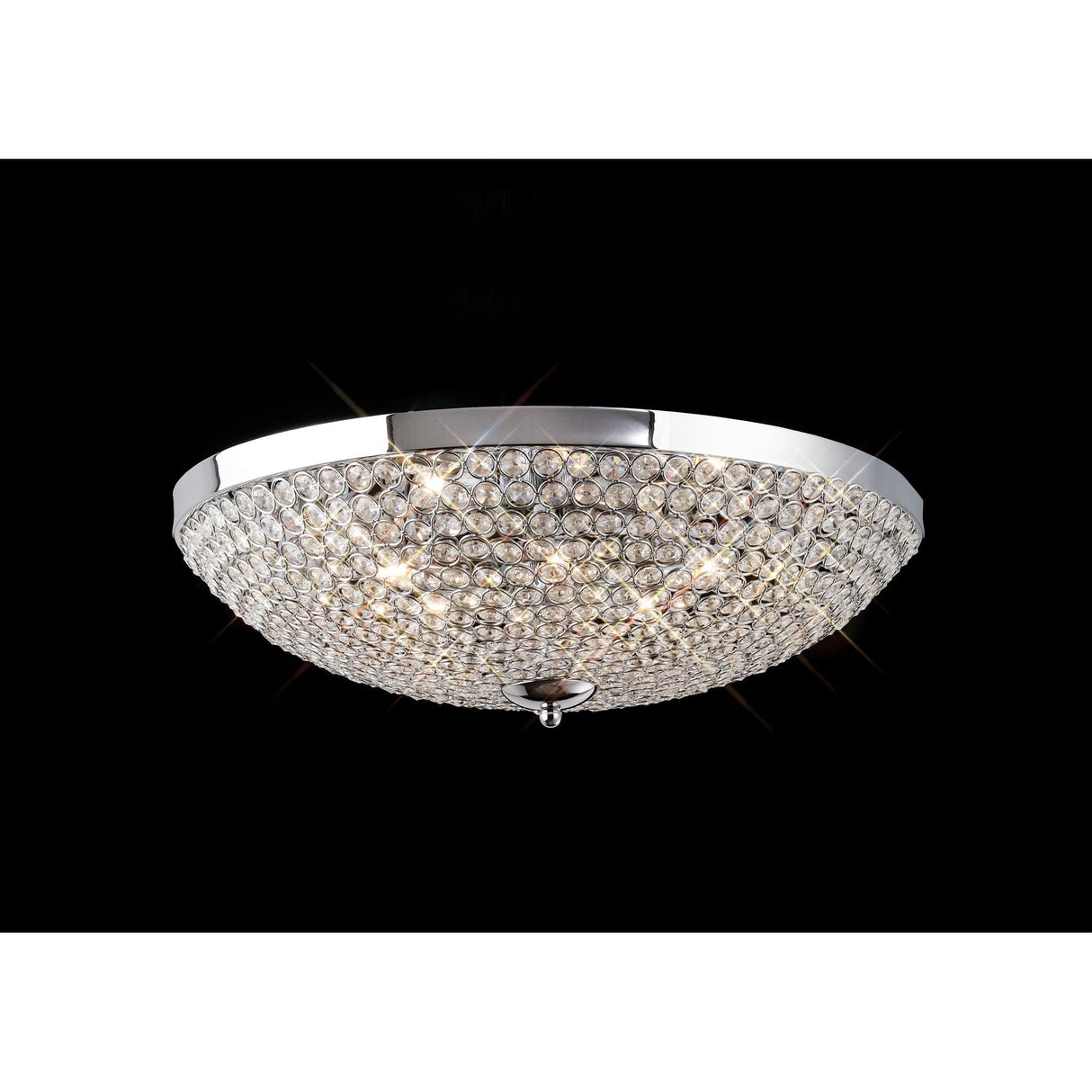 Ava Ceiling Light with 9 Crystals in Polished Chrome Finish
