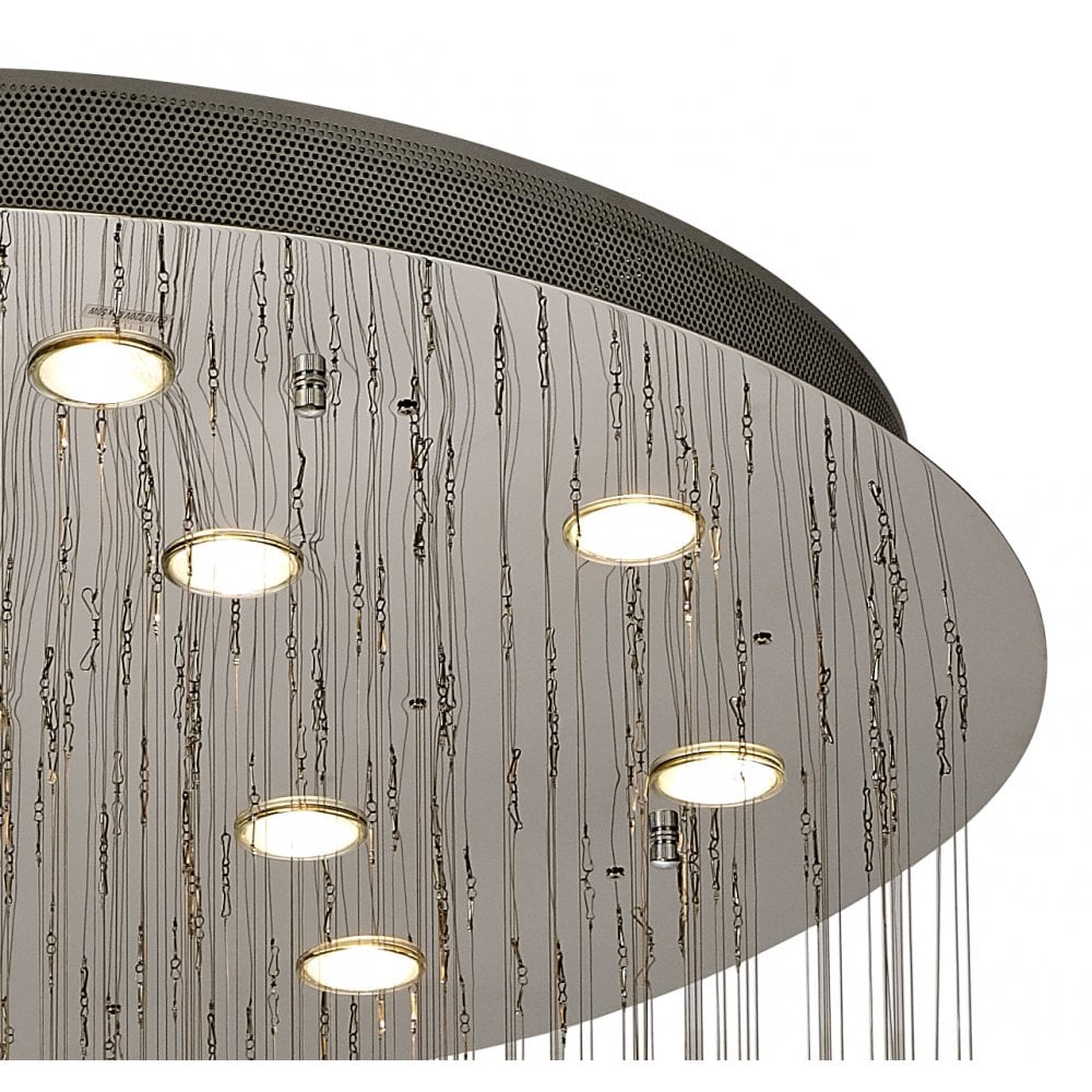 Colorado Large Crystal Sphere Pendant Light - 13 Lights, Polished Chrome