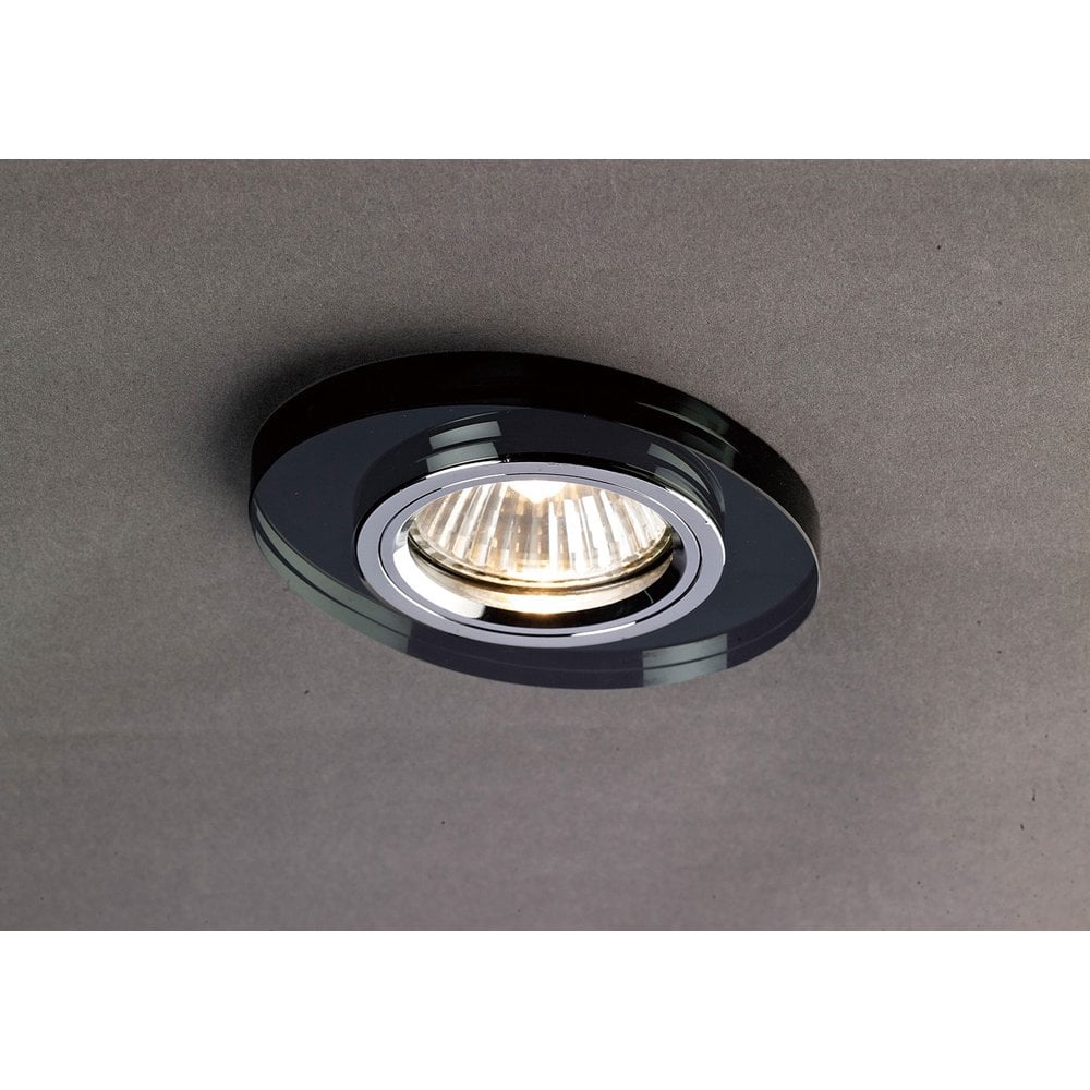 Elegant Black Oval Crystal Downlight Rim - IL30800 Compatible