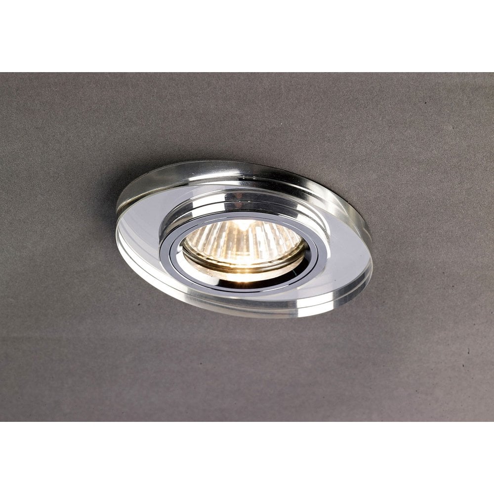 Elegant Crystal Downlight Oval Rim in Clear Finish