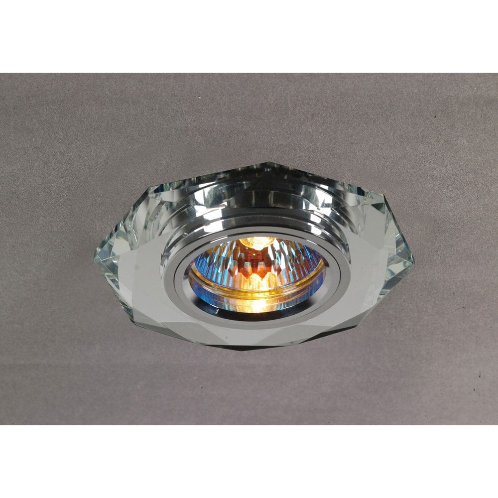 Hexagonal Crystal Downlight Rim - Clear Finish, IL30800 Compatible