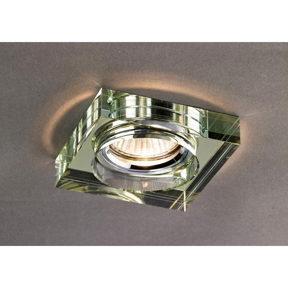 White Wine Crystal Downlight Fascia - Deep Square Rim by Diyas Design Team