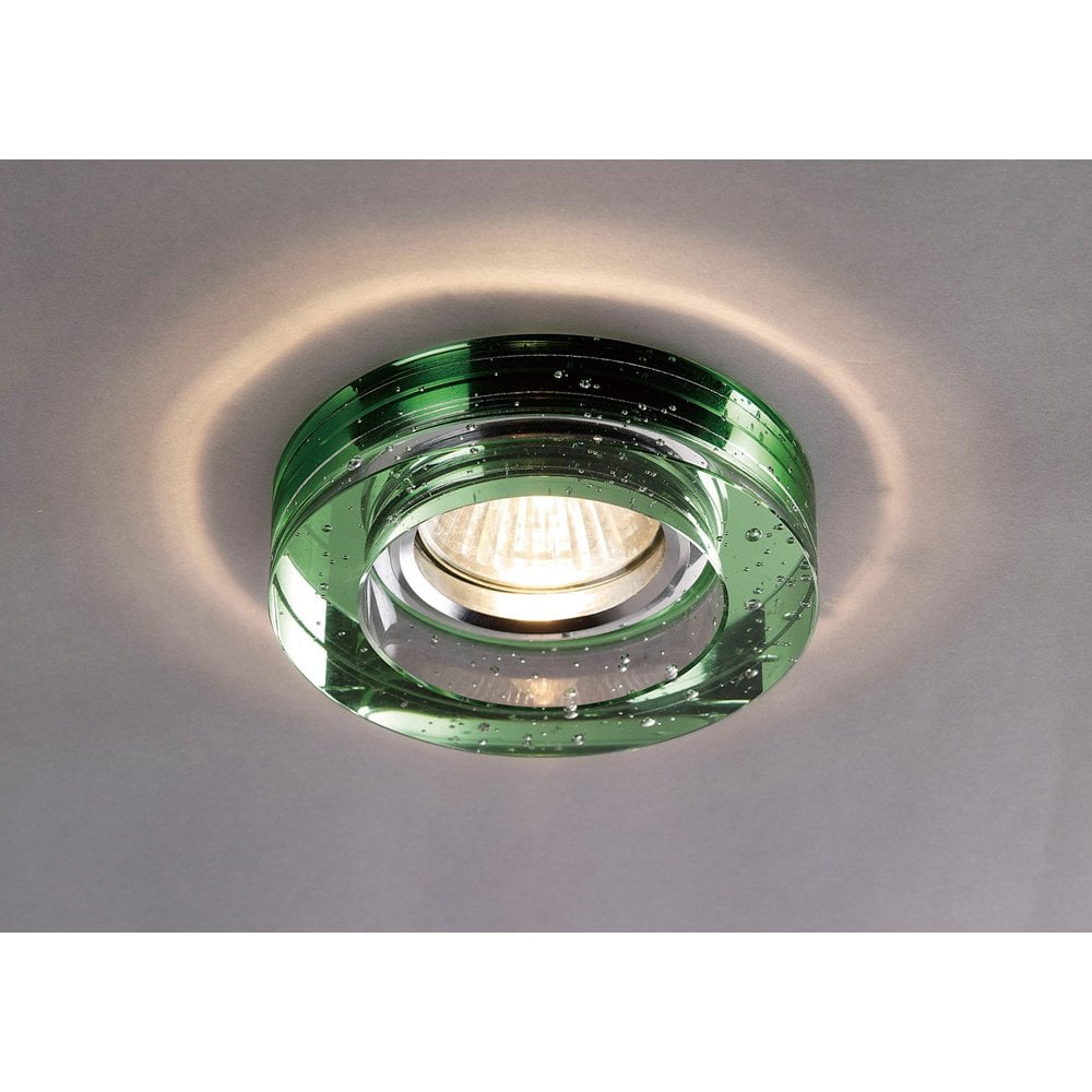 Emerald Crystal Halo Downlight – Elegant Green Rim Edition