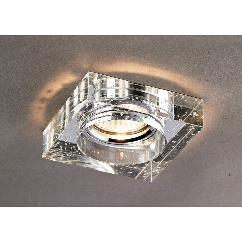 Crystal Bubble Downlight - Square Clear Rim, Essential IL30800 Component Required