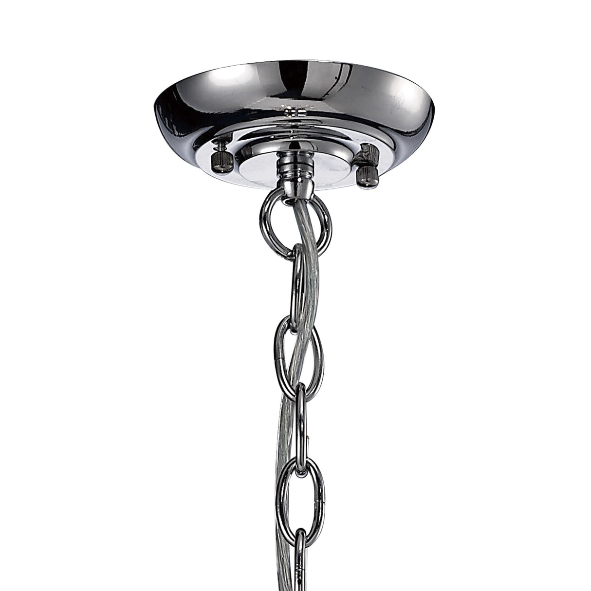 Aubrey 3-Light Pendant in Polished Chrome with Rippled Glass Design