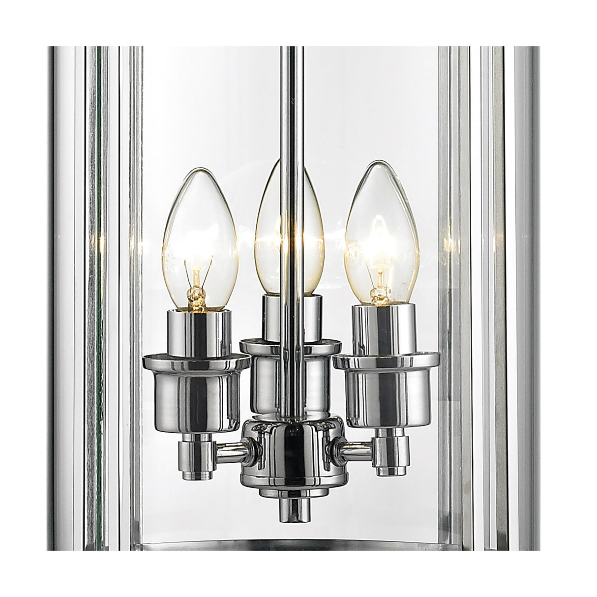 Eaton 3-Light Glass Pendant with Polished Chrome Finish