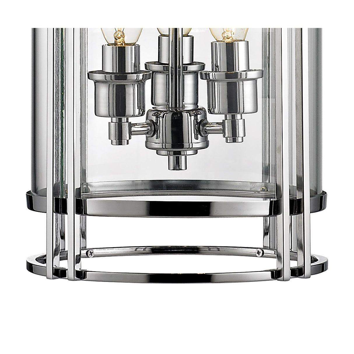 Eaton 3-Light Glass Pendant with Polished Chrome Finish