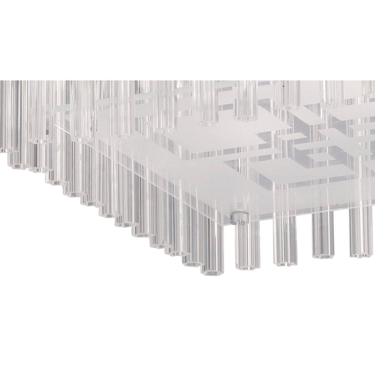 Capella Ceiling Light Fixture – 6 Light Polished Chrome and Glass Design