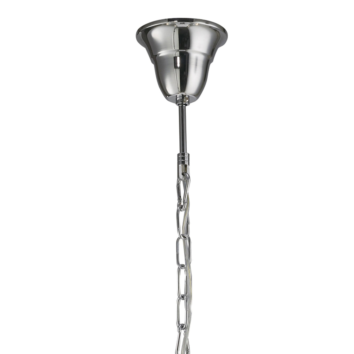 Vela 5-Light Crystal Pendant in Polished Chrome by Cassia Twigue