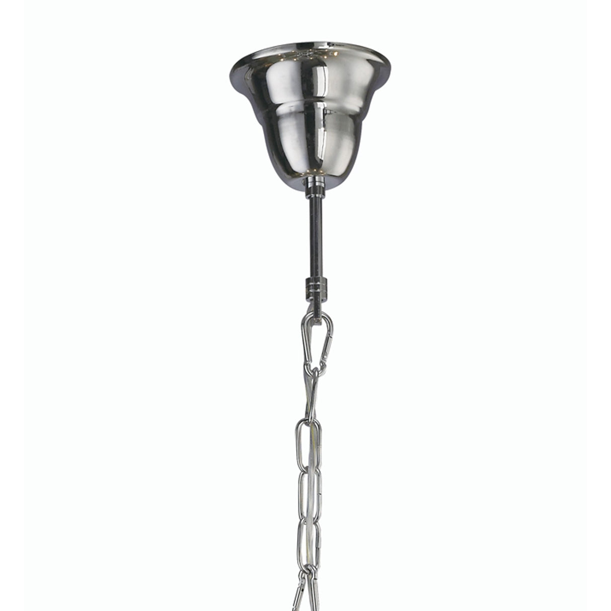 Elegant Vela Pendant Chandelier - 8 Light Polished Chrome with Crystal Detailing