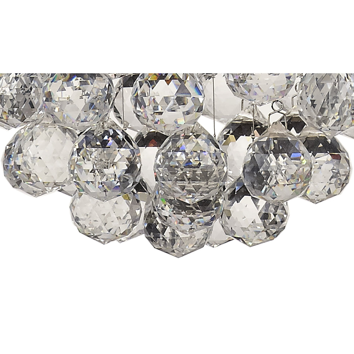 Colorado Polished Chrome Crystal Pendant Light with Elegant Cluster Design