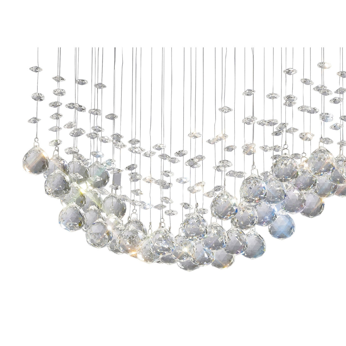 Colorado Pendant Line: 4-Light Crystal Elegance in Polished Chrome