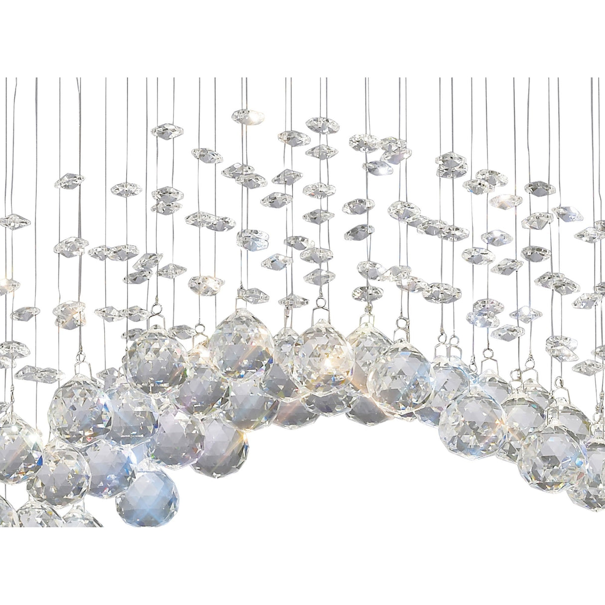 Colorado Pendant Line: 4-Light Crystal Elegance in Polished Chrome