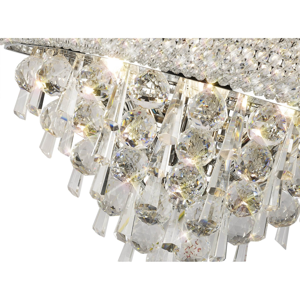 Stunning Alexandra 3-Light Crystal Wall Lamp in Polished Chrome