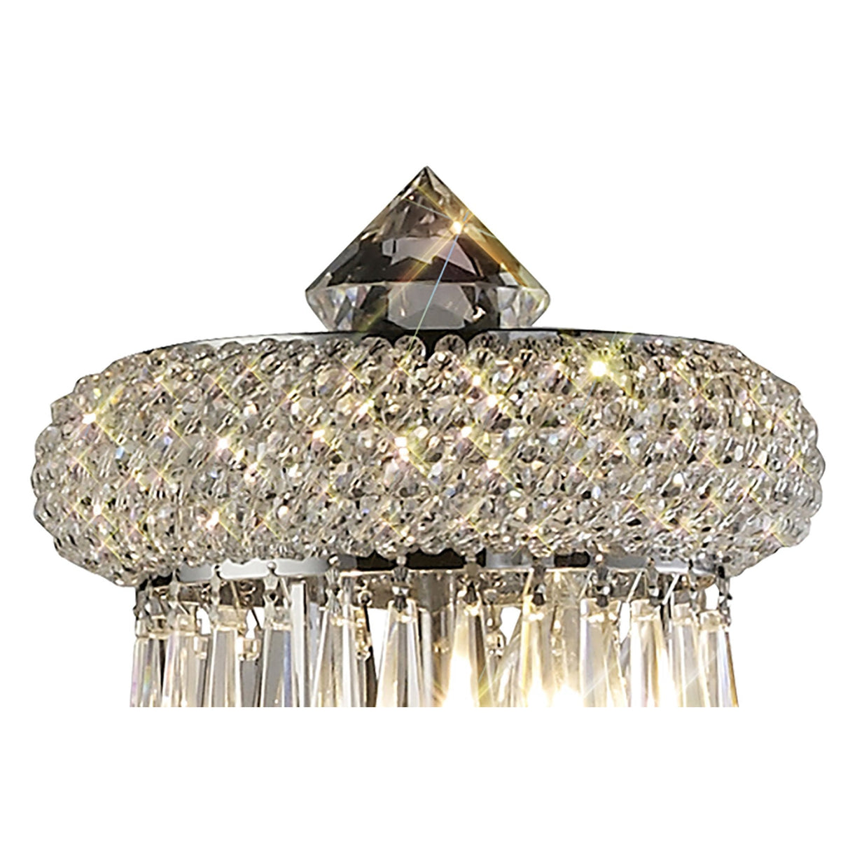 Alexandra 8-Light Crystal Elegance Floor Lamp in Polished Chrome