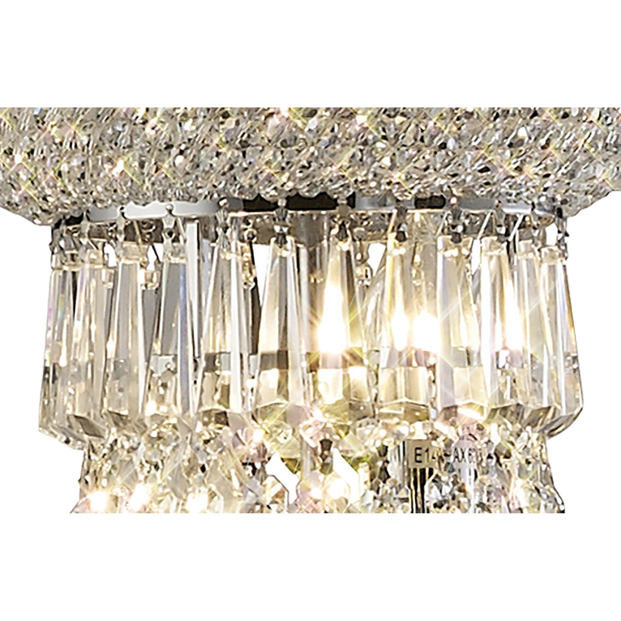 Alexandra 8-Light Crystal Elegance Floor Lamp in Polished Chrome
