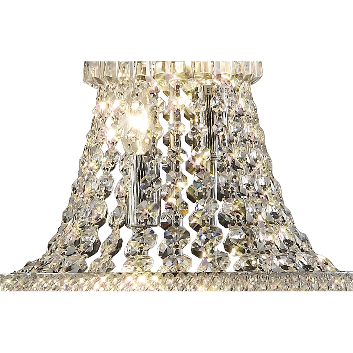 Alexandra 8-Light Crystal Elegance Floor Lamp in Polished Chrome
