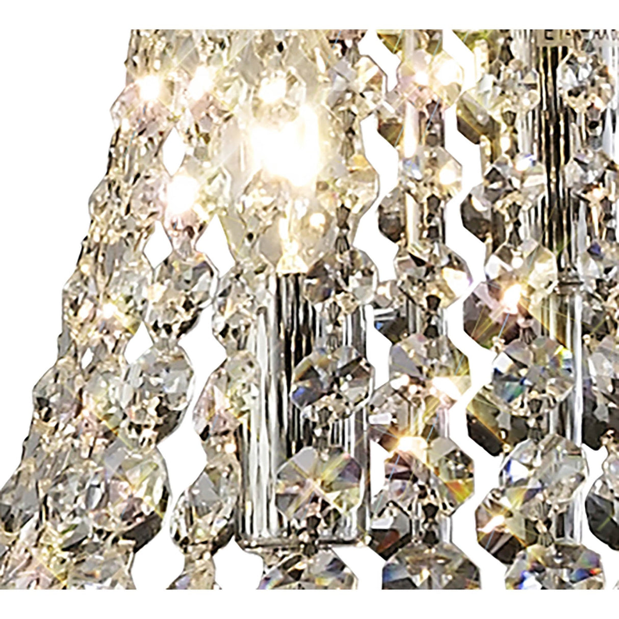Alexandra 8-Light Crystal Elegance Floor Lamp in Polished Chrome