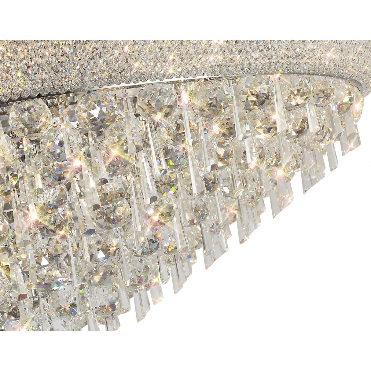 Alexandra Premium Crystal Chandelier with Polished Chrome Finish