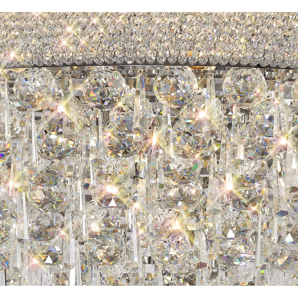 Alexandra Premium Crystal Chandelier with Polished Chrome Finish