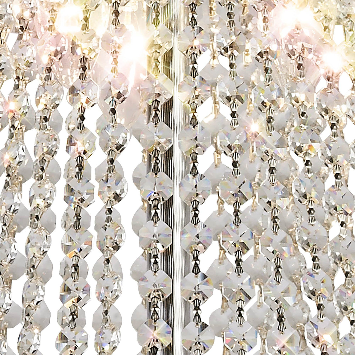 Alexandra 18-Light Pendant in Polished Chrome with Dazzling Crystal Elegance