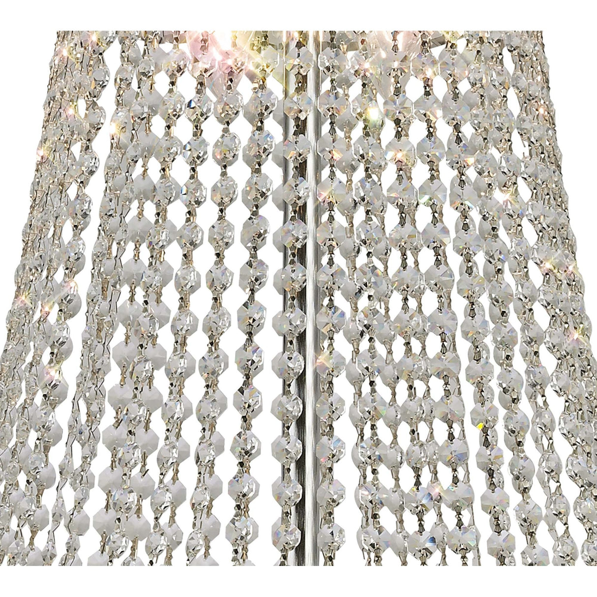 Exquisite 20-Light Crystal Chandelier in Polished Chrome