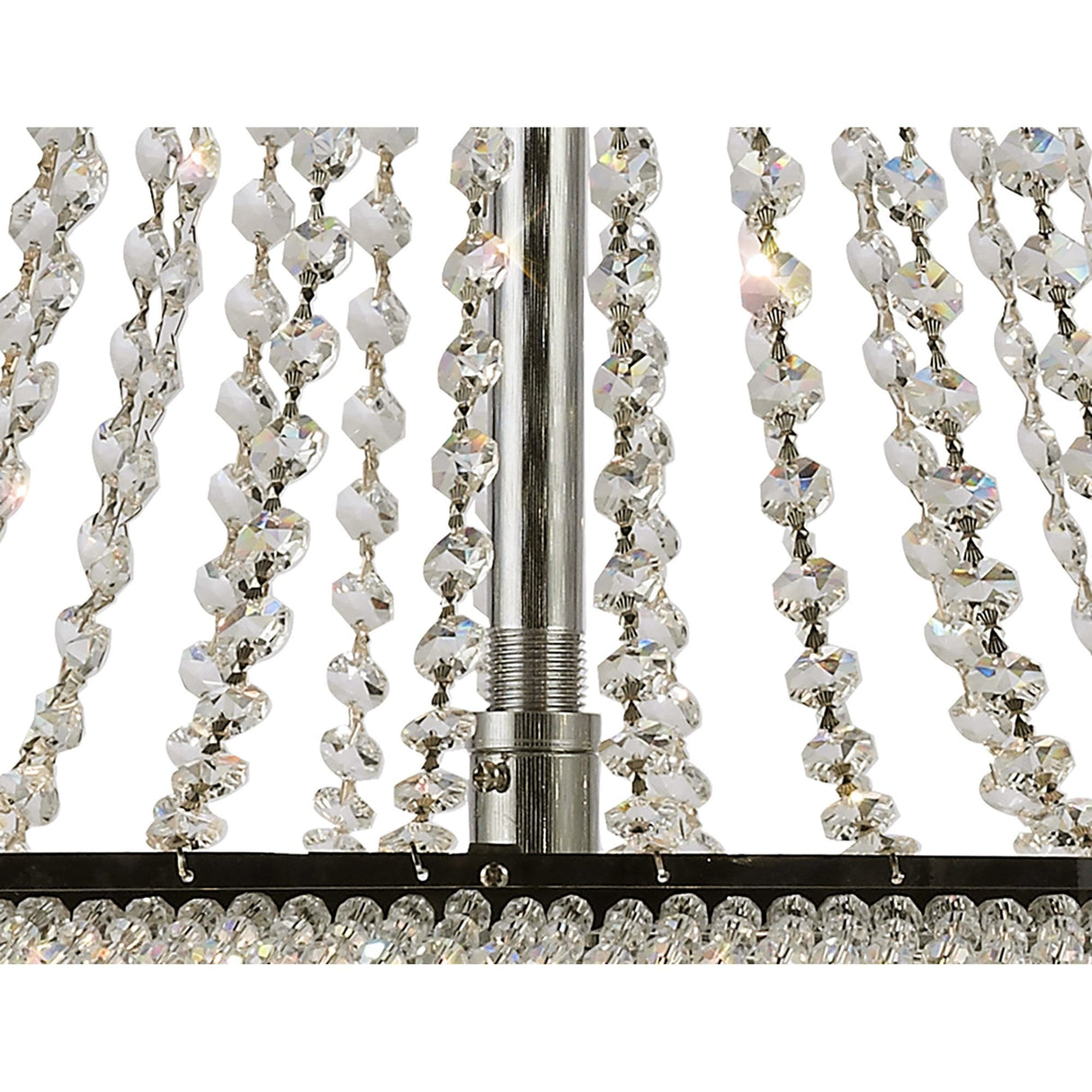 Exquisite 20-Light Crystal Chandelier in Polished Chrome