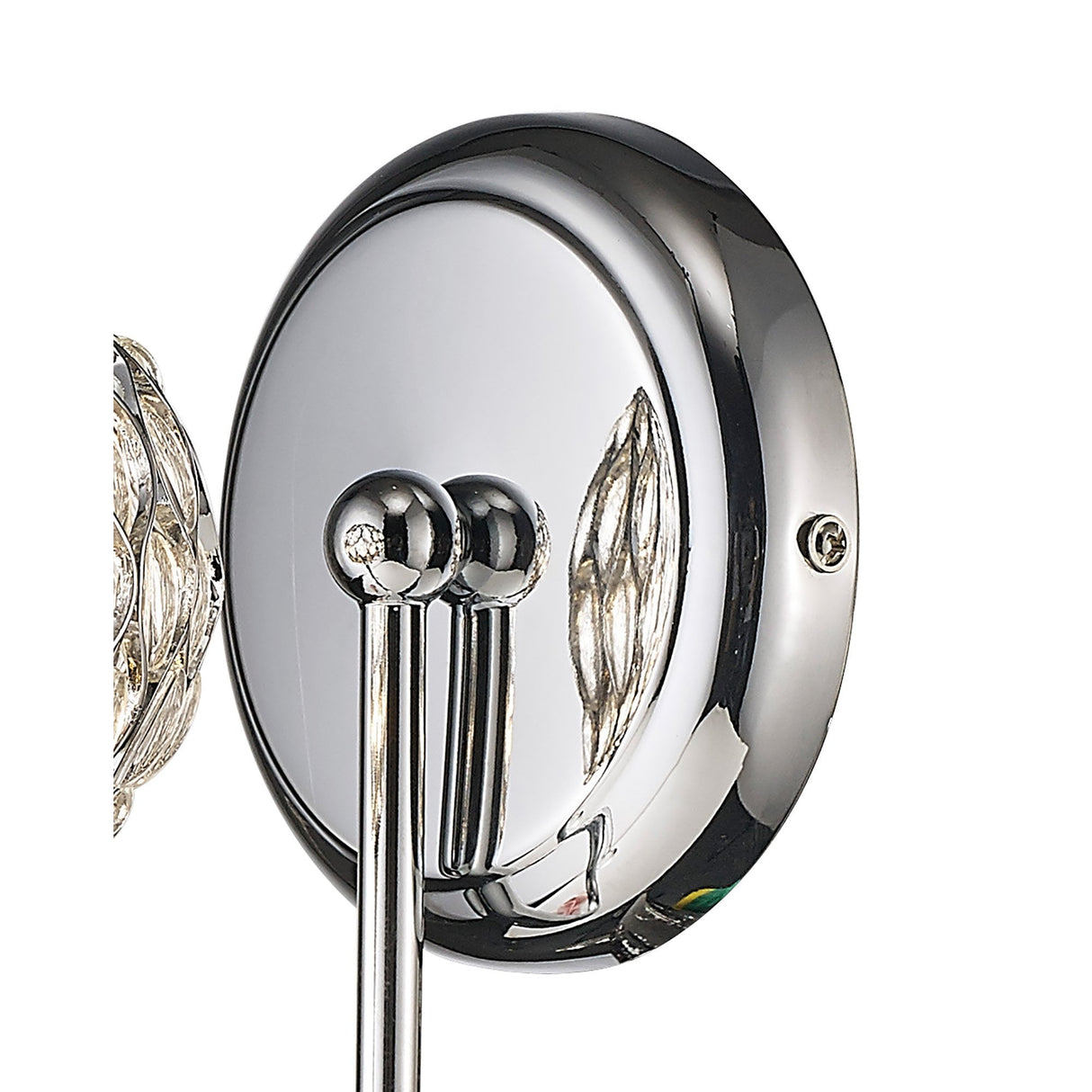 Chelsie Single Light Wall Sconce with Polished Chrome and Clear Glass