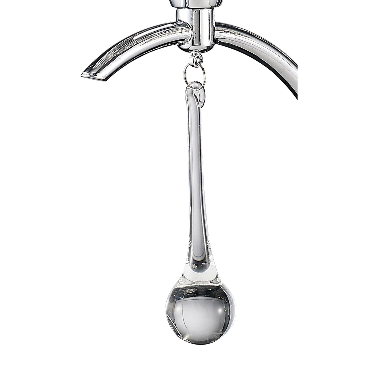 Chelsie Dual Light Wall Sconce with Polished Chrome and Clear Glass Design