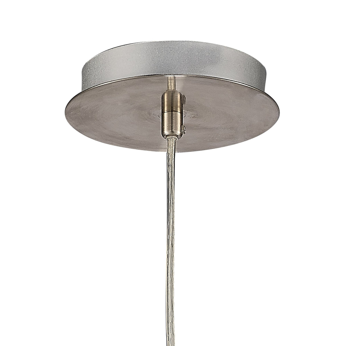 Andrea Pendant Light - 1 Light, E27, Satin Nickel & Crystal Design