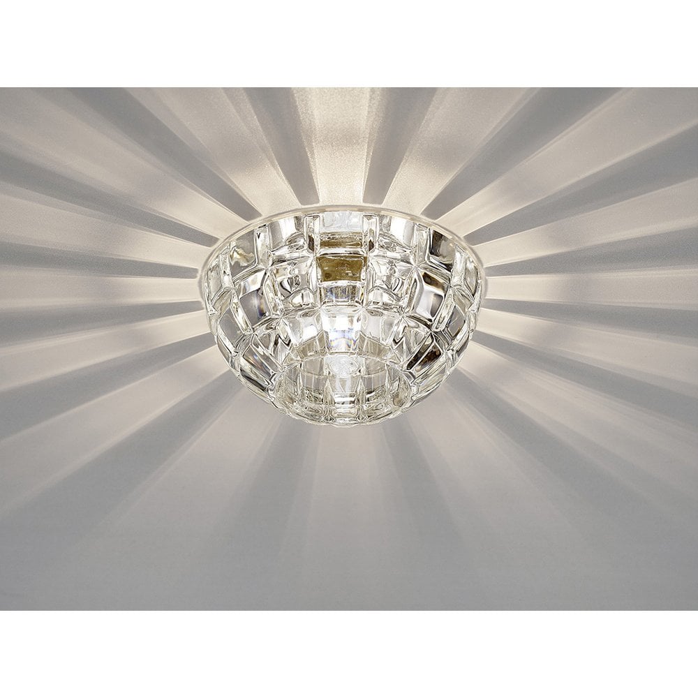 Ria Crystal-Embellished Dome Downlight in Polished Chrome