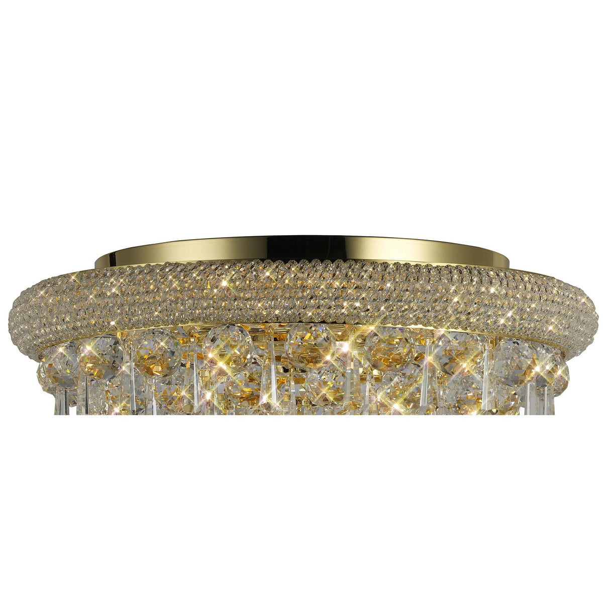 Alexandra 7-Light French Gold Crystal Ceiling Fixture