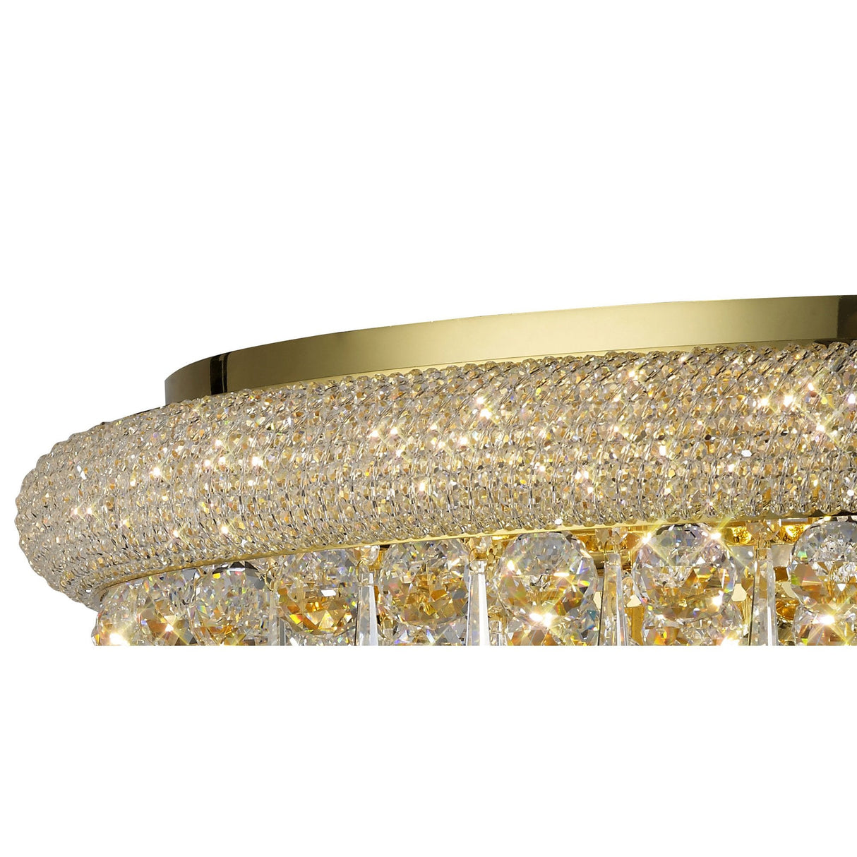 Alexandra 18-Light French Gold Crystal Ceiling Chandelier