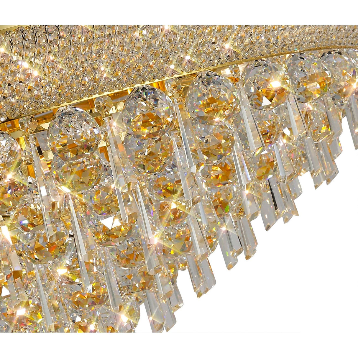 Alexandra 18-Light French Gold Crystal Ceiling Chandelier