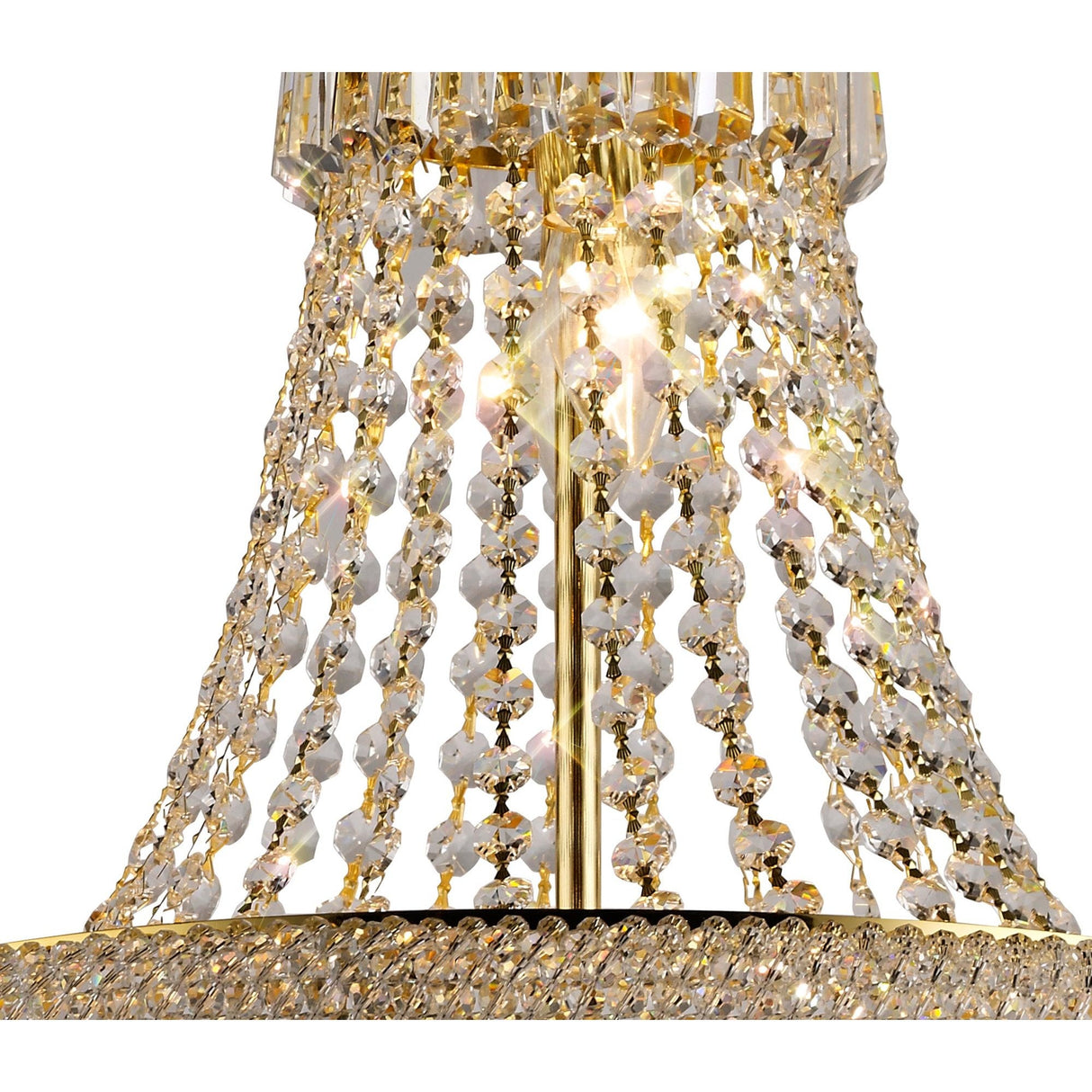 Alexandra 9-Light French Gold Crystal Chandelier