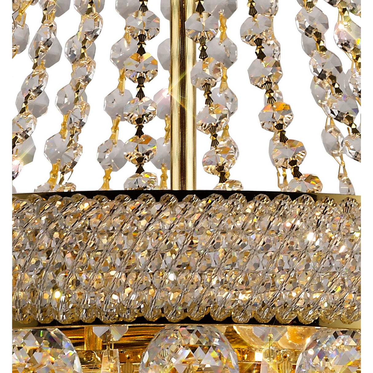 Alexandra 9-Light French Gold Crystal Chandelier