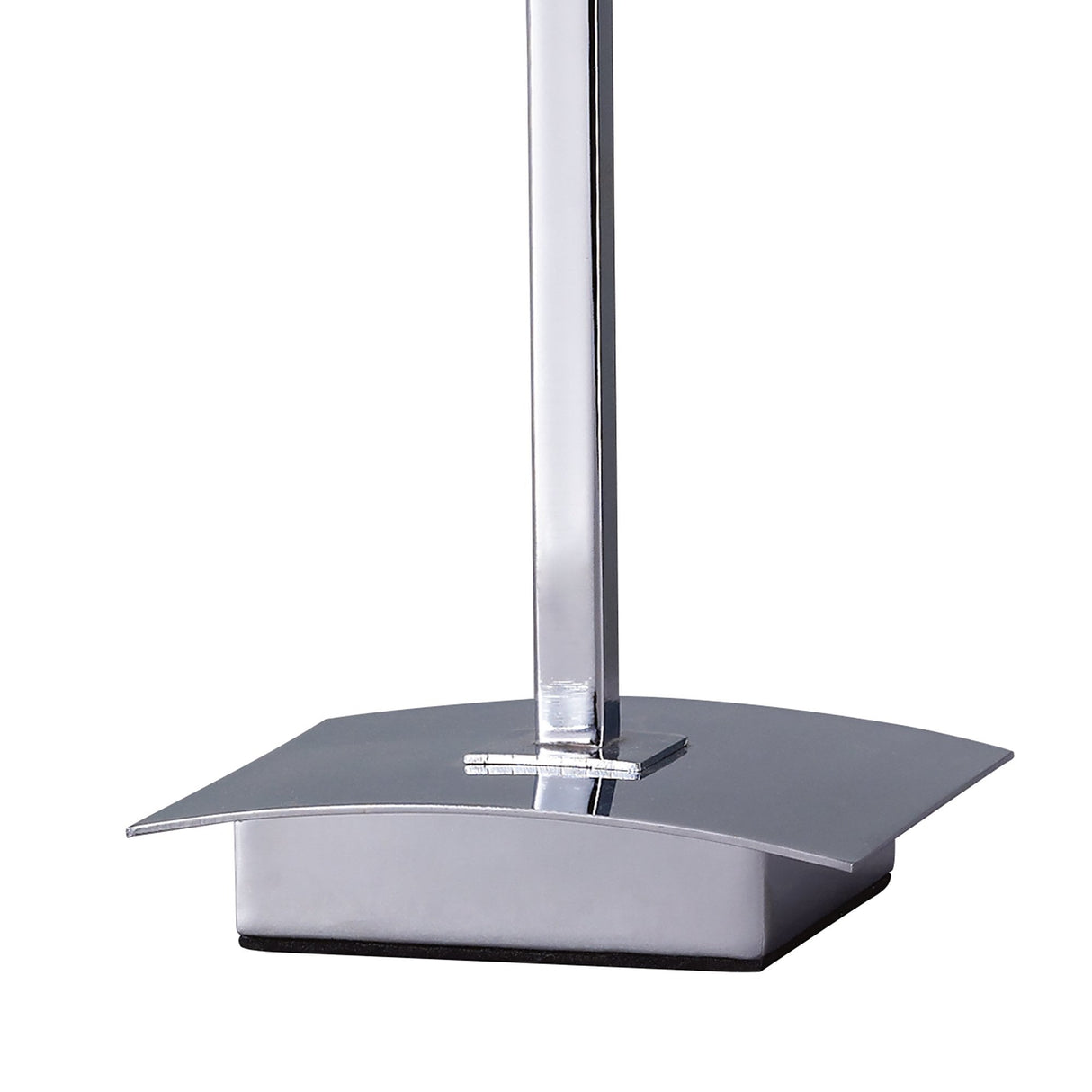 Akira Polished Chrome Table Lamp with Black Square Shade, E14 1-Light
