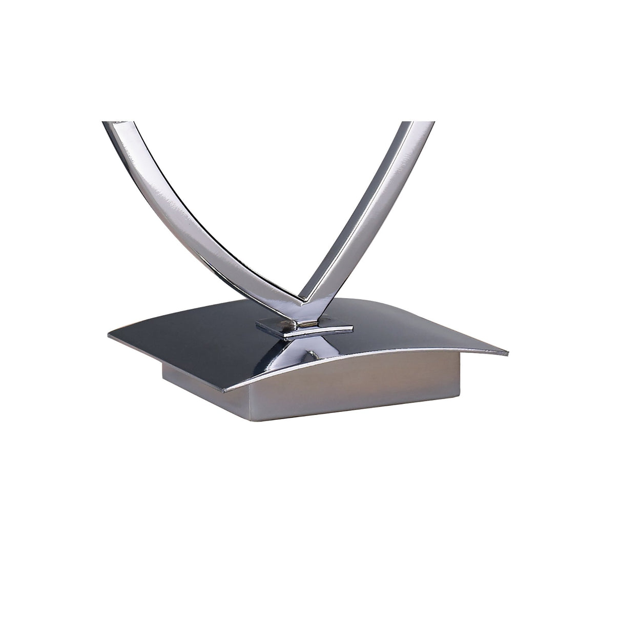 Dual Elegance Table Lamp - Chrome & Black Shade Design