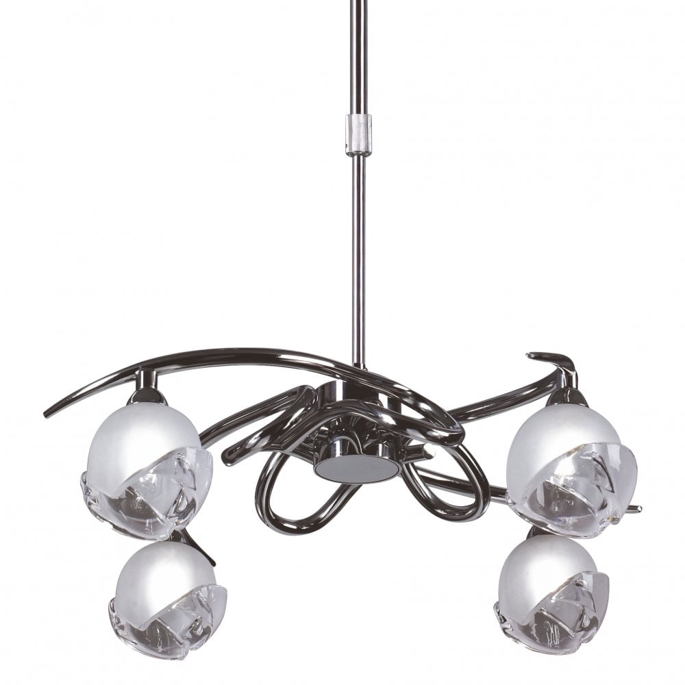 Fragma Convertible 4-Light G9 Fixture in Polished Chrome