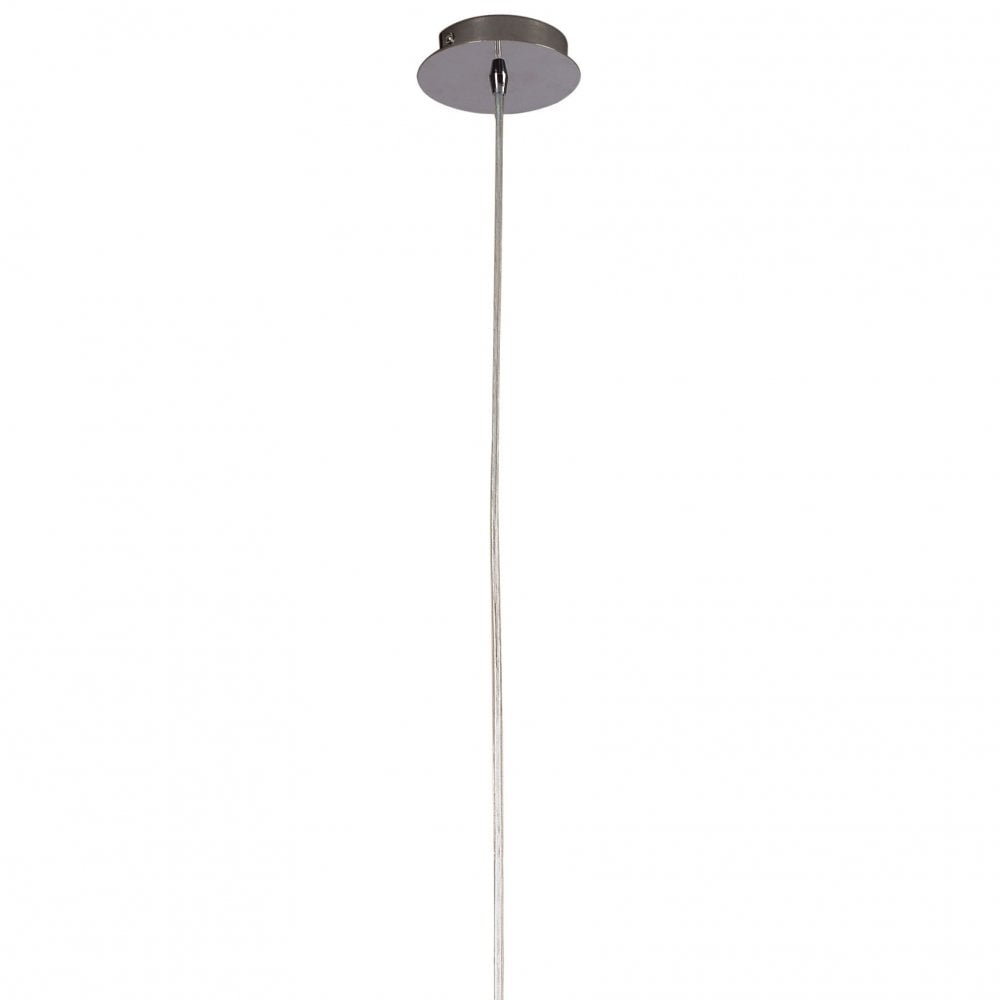 Fragma Pendant Light in Polished Chrome with Artistic Sphere Shade