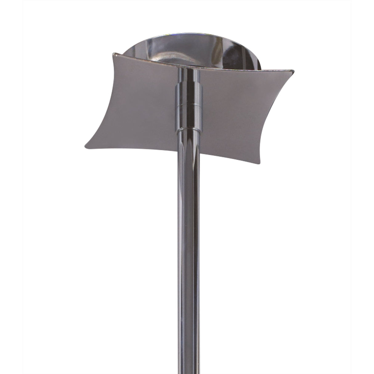 Kromo Telescopic 8-Light Chandelier in Polished Chrome with Clear Crystal Accents