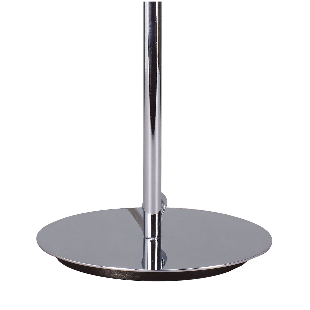 Kromo Elegance Table Lamp with Polished Chrome Finish and Crystal Design